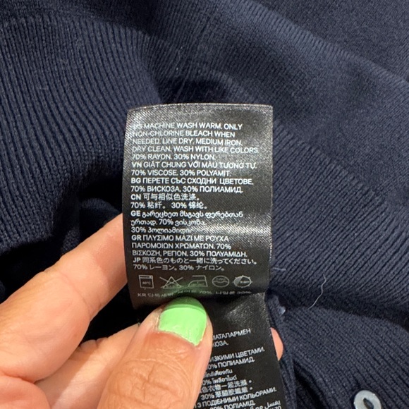 H&MWomen's Navy Cardigan Sweater - Picture 4 of 4